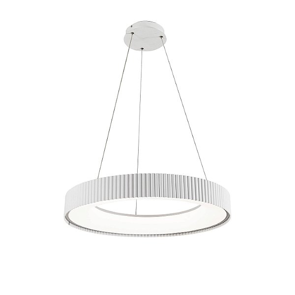 Pendente LED 38W 3000K/4500K/6500K Acrílico Branco D50cm DCD02392