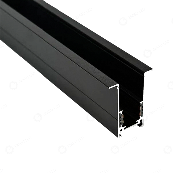 Trilho Magnético Embutir 1 metro EBTL80266 Preto Embuled