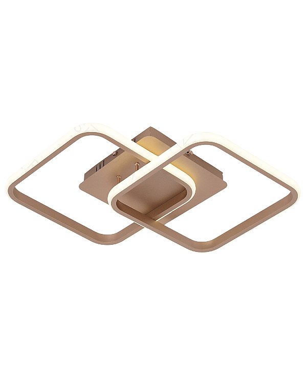 Plafon LED 42W 3000K/6000K 3150lm 39x39cm Dourado QX05460