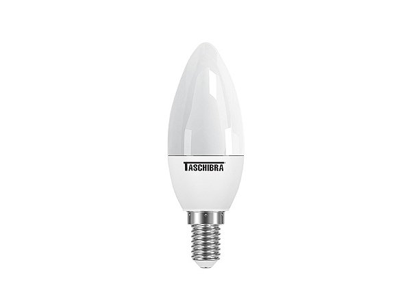 Lampada LED Vela Leitosa Fosca E14 / E27 3W 3000K Taschibra