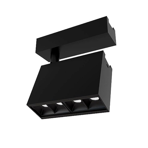 Plafon Track LED 4 Focos 10 Graus 4W 3000K PL0391LED3 New Line