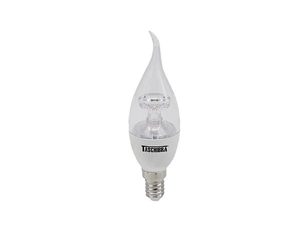 Lampada LED Vela Bico Torcido TVL25 3W 2700K E14 /E27 Taschibra