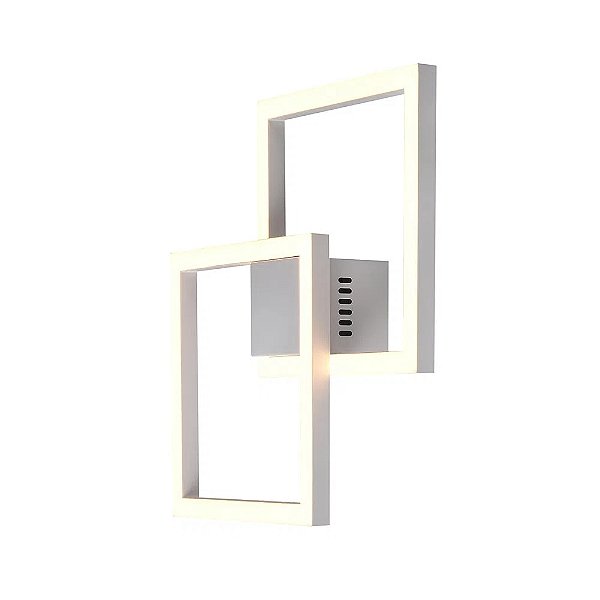 Arandela Plafon Tec LED 41x41cm 45W 3000K Branco GD010W Bella