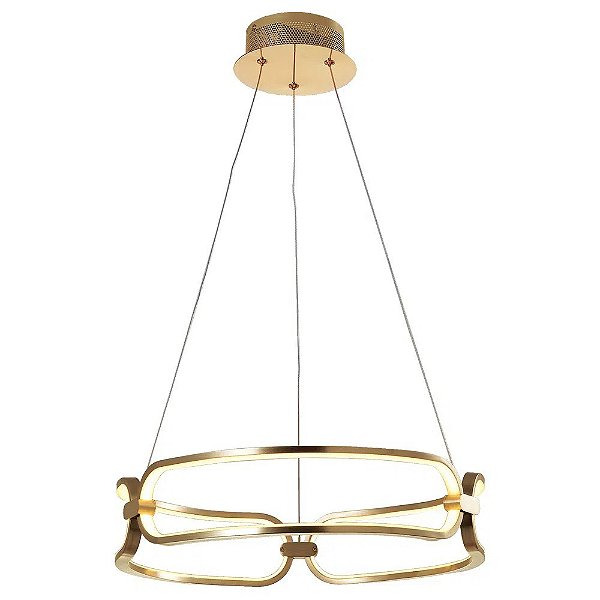 Pendente Lumina Dourado (d)45cm (a)9.5cm 1x37w 3000k 1850lm
