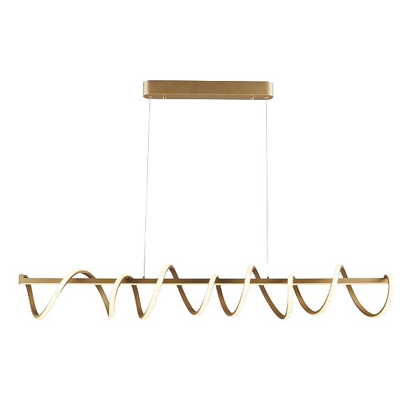 Pendente Metal Dourado LED 103W 3000K 120cm cabo 150cm QD05368