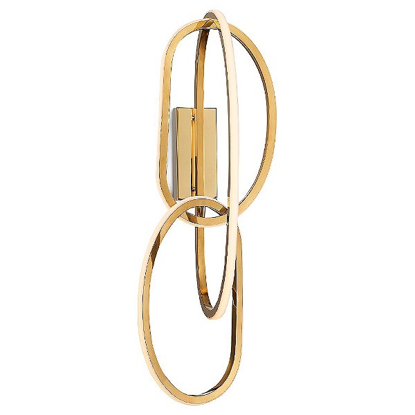 Arandela Tiffel LED 45W 3000K 18x74cm Dourado AR-173/45.74DO