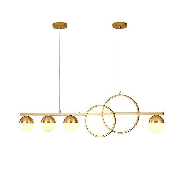 Pendente Compass LED 25W 3000K Dourado UI20245-120DR