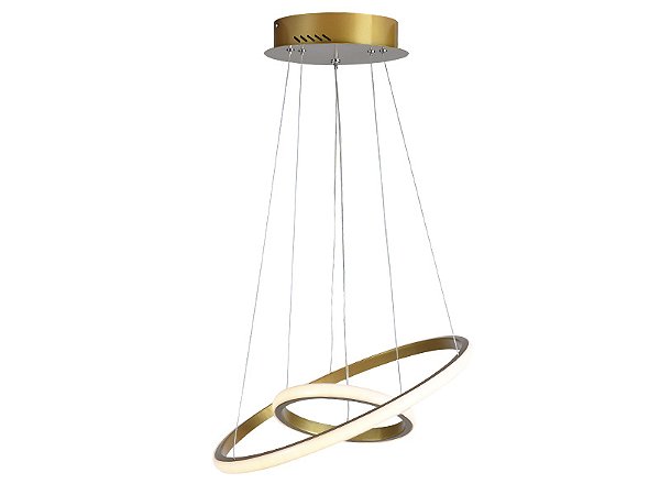 Pendente LED Montreal 3000K 25W Dourado Fosco - Taschibra