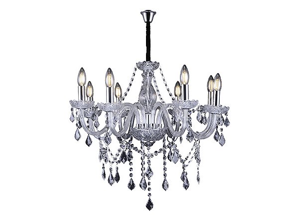 Lustre Glam Cristal Transparente 8xE14 D740 x 560mm Taschibra