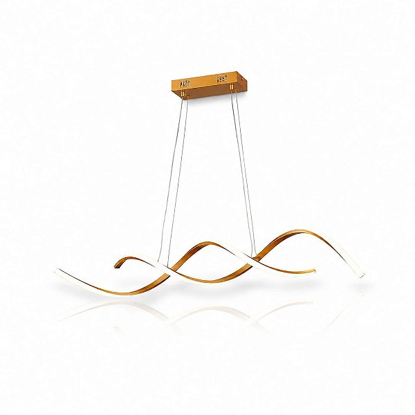 Pendente Infina Sylvia LED 26W 3000K/4000K/6500K Dourado EBPT8767
