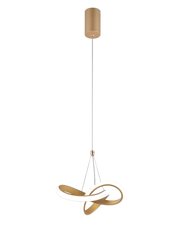 Pendente LED 20W 3000K 1400lm D20x18cm Dourado DCD03217