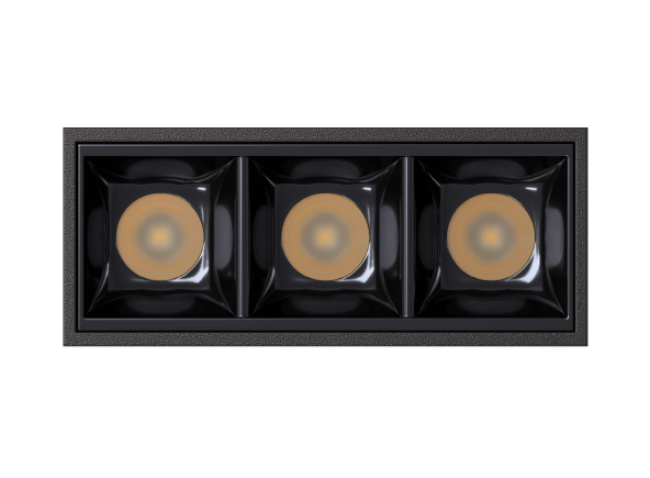 Luminária de Sobrepor Recuada 3 focos 7W 2700K 30º STL25301PTO-BP/27