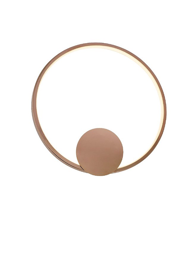 Plafon / Arandela LED 17W 3000K Inox Rosé D30cm DCX01275