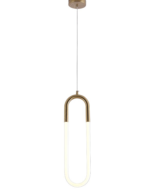 Pendente LED 12W 3000K 1125lm 50x14cm cabo 2m Bronze QD05152