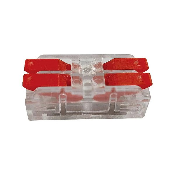 Kit 4x Conector Emenda Duplo transparente Gaya 1793