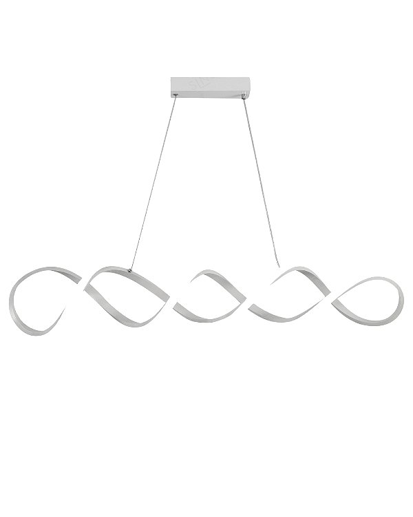 Pendente LED 56W 3000K/4500/6500K C100cm cabo 150cm Branco FD16046
