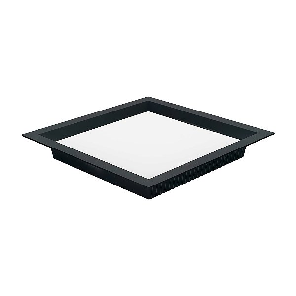Painel LED Recuado 24W 4000K 29,5x29,5cm Preto Embuled 61439