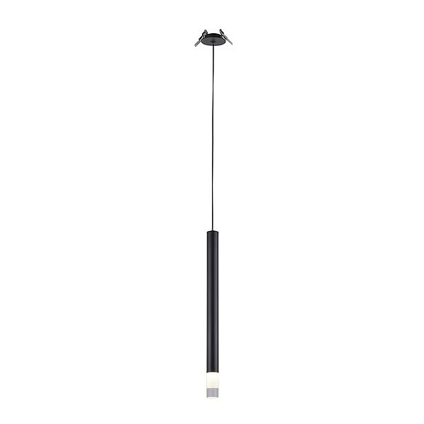 Pendente Lana LED 3W 3000K 35cm Bivolt Preto Nordecor 2691