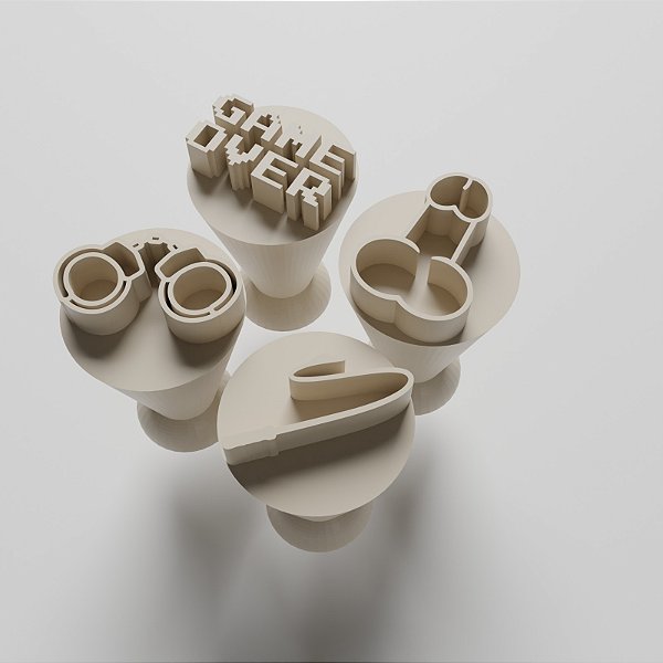 Kit com 04 Carimbos para docinhos/brigadeiro - Despedida de Solteiro 1