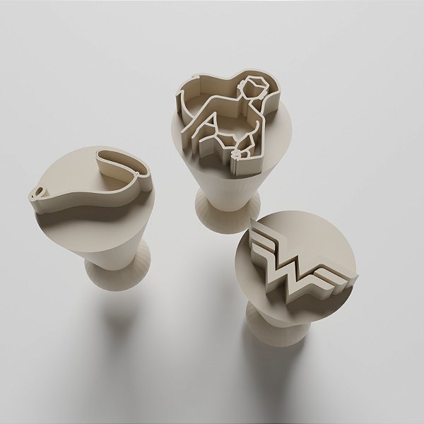 Kit com 03 Carimbos para docinhos/brigadeiro - Mulher Maravilha