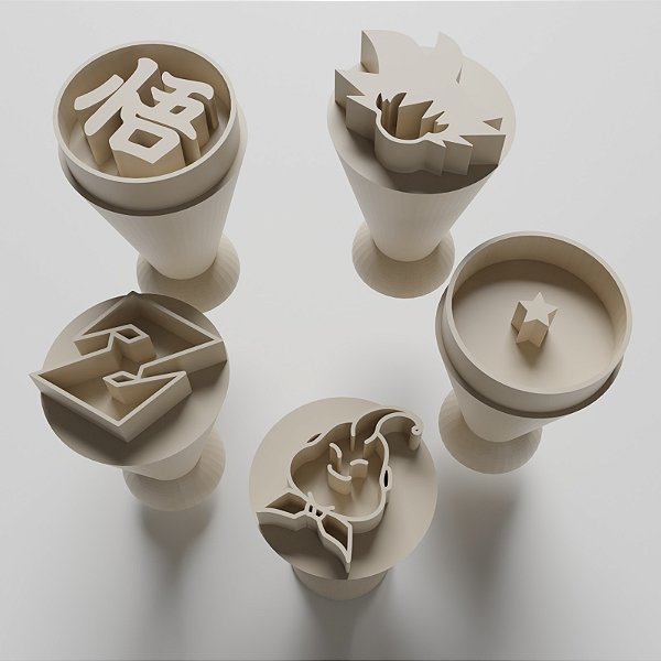 Kit com 05 Carimbos para docinhos/brigadeiro - Dragon Ball 1