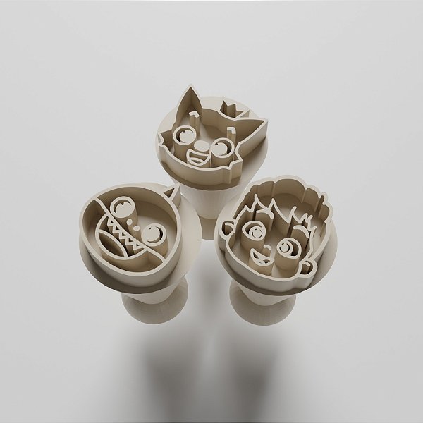 Kit com 03 Carimbos para docinhos/brigadeiro - Bebe Finn