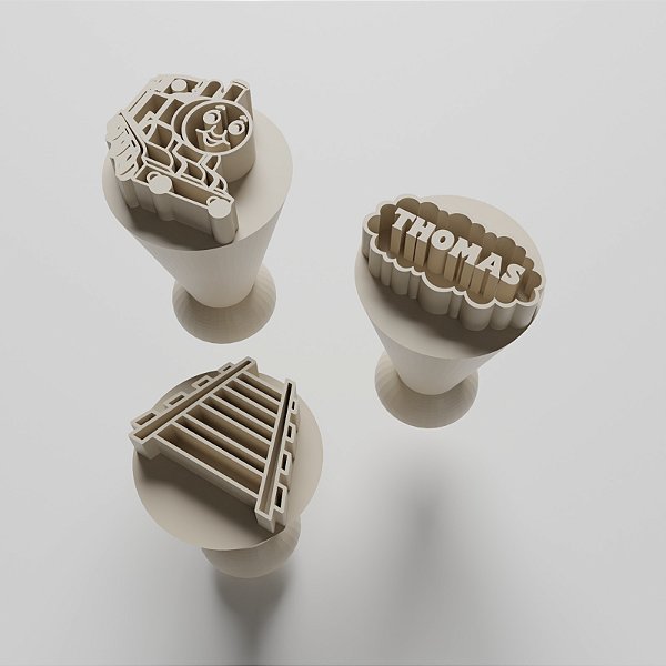 Kit com 03 Carimbos para docinhos/brigadeiro- Thomas e seus Amigos