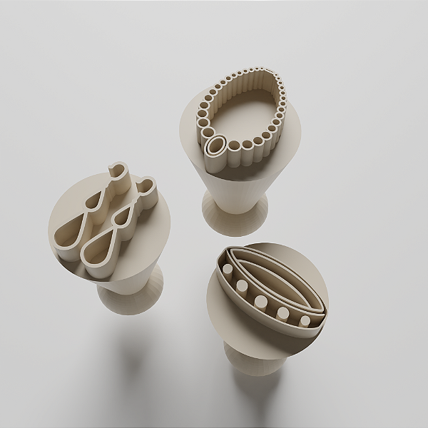 Kit com 03 Carimbos para docinhos/brigadeiro - Joias