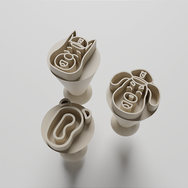 Kit com 03 Carimbos para docinhos/brigadeiro - Detetive Labrador