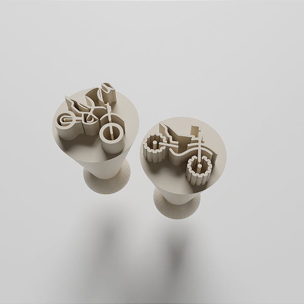 Kit com 02 Carimbos para docinhos/brigadeiro - Motocross