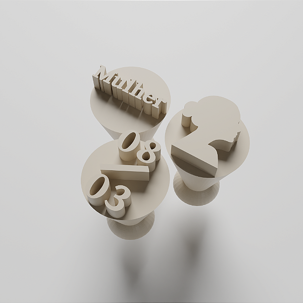 Kit com 03 carimbos para docinhos/brigadeiro - Dia da Mulher 1