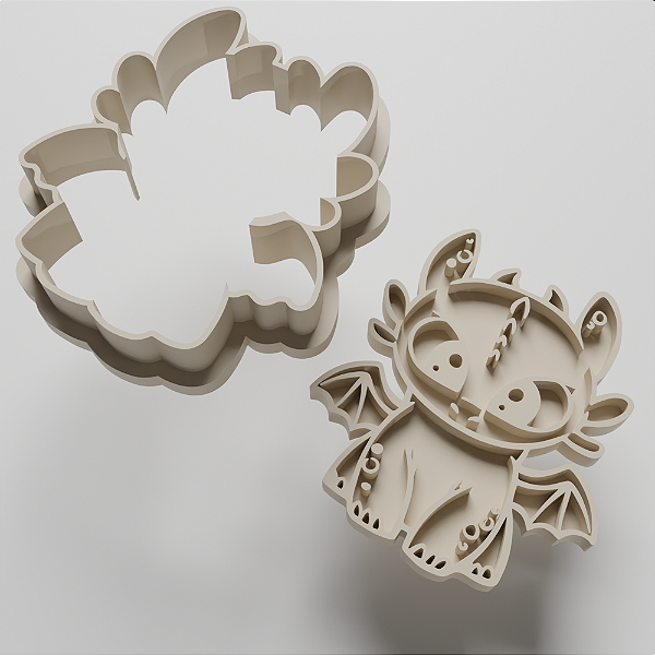 Cortador e Marcador para Biscuit, Bolachas e Pasta Americana - Bangela Como Treinar Seu Dragão