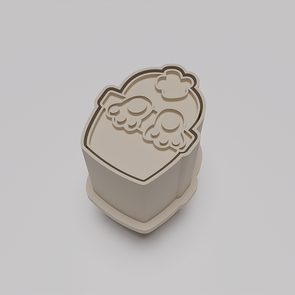 Ejetor e modelador de docinhos/brigadeiro - Coelho no Vaso