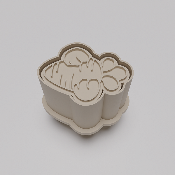 Ejetor e modelador de docinhos/brigadeiro - Cenoura com Mãos