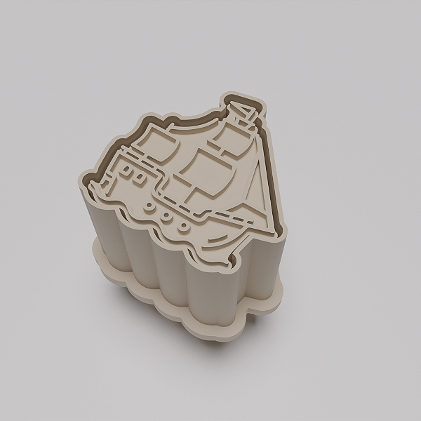 Ejetor e modelador de docinhos/brigadeiro - Navio Pirata