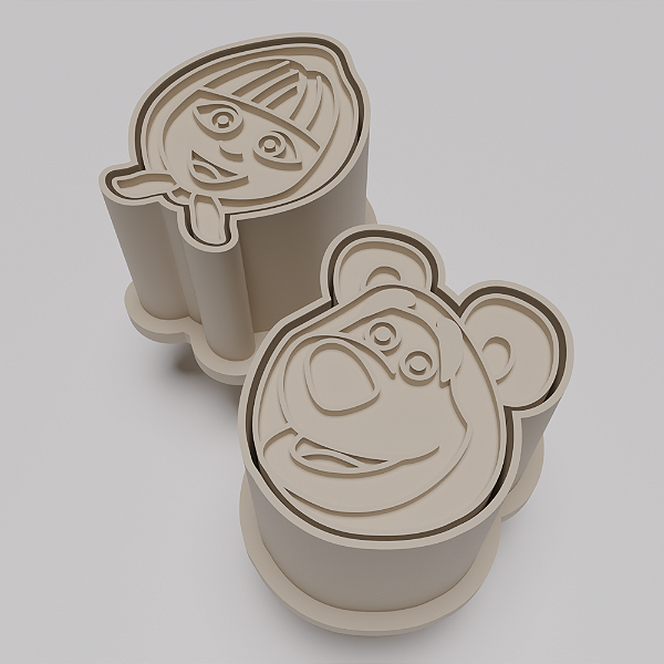 Ejetor e modelador de docinhos/brigadeiro - Masha e o Urso