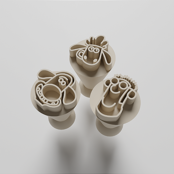 Kit com 03 Carimbos para docinhos/brigadeiro - Shaun Carneiro