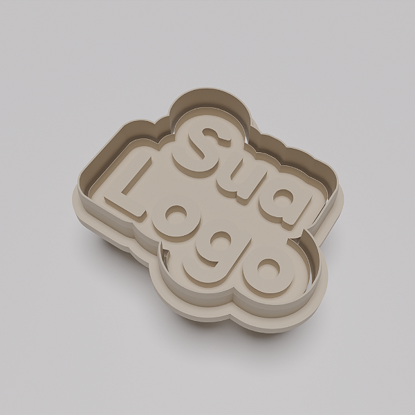 Cortador e Marcador para Biscuit, Bolachas e Pasta Americana - Personalizado Logo