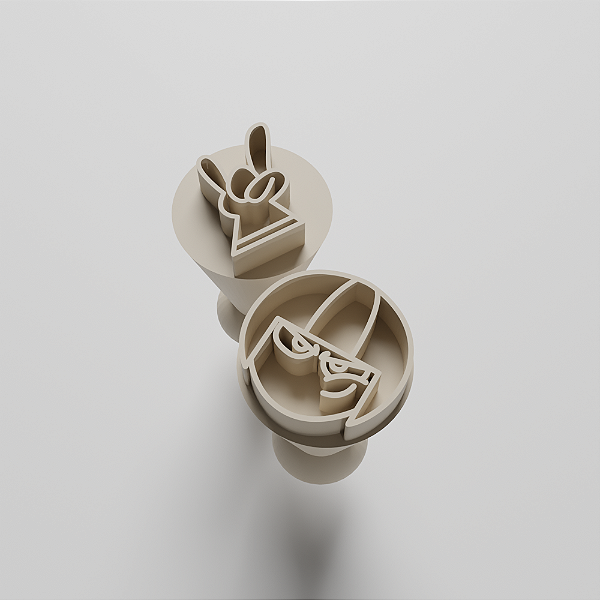 Kit com 02 carimbos para docinhos/brigadeiro - Kick Butowski