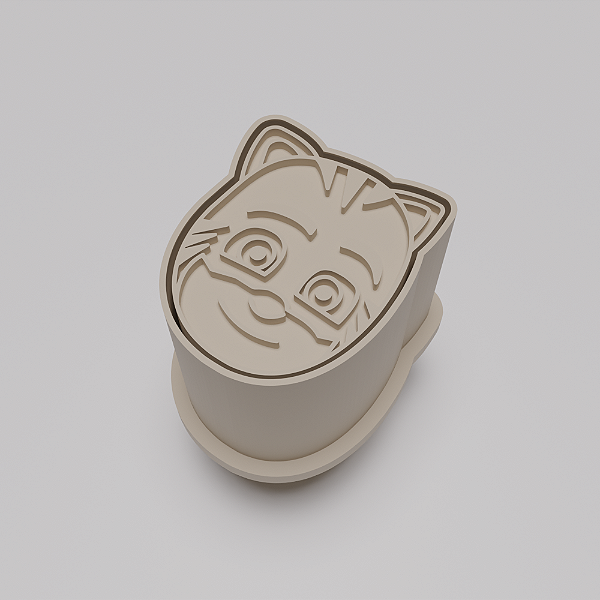 Ejetor e modelador de docinhos/brigadeiro - Menino Gato