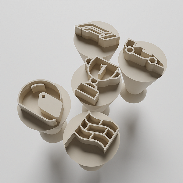 Kit com 05 Carimbos para docinhos/brigadeiro - Formula 1