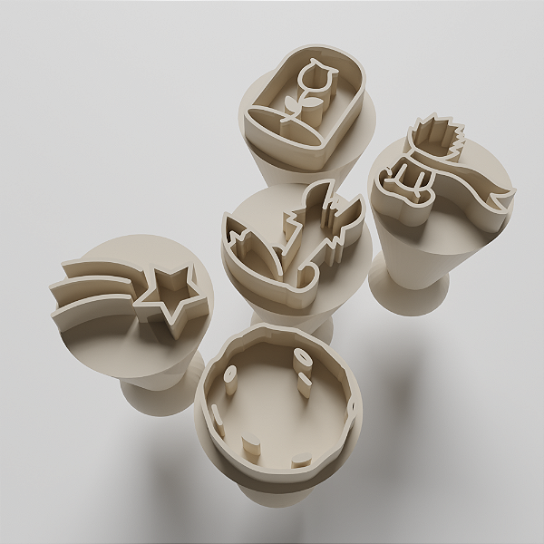 Kit com 05 Carimbos para docinhos/brigadeiro - Pequeno Príncipe 2