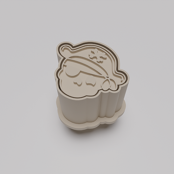 Ejetor e modelador de docinhos/brigadeiro - Caveira Pirata