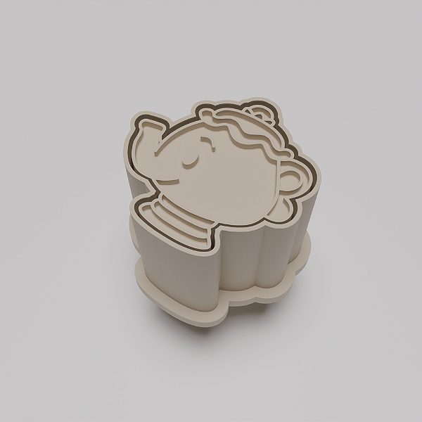 Ejetor e modelador de docinhos/brigadeiro - Bule Bela e a Fera