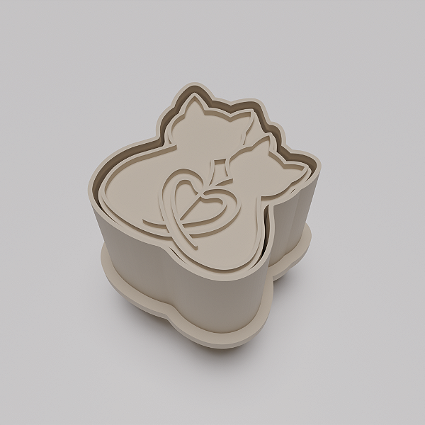 Ejetor e modelador de docinhos/brigadeiro - Gatinho