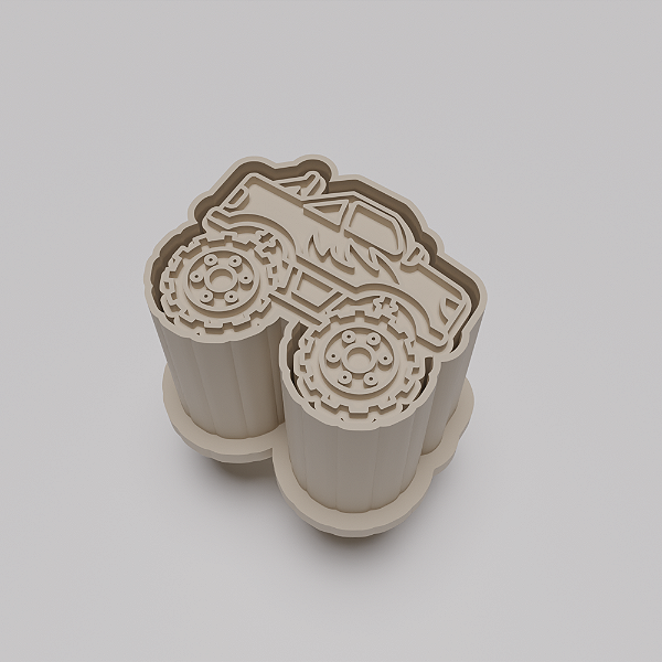 Ejetor e modelador de docinhos/brigadeiro - Monster Truck