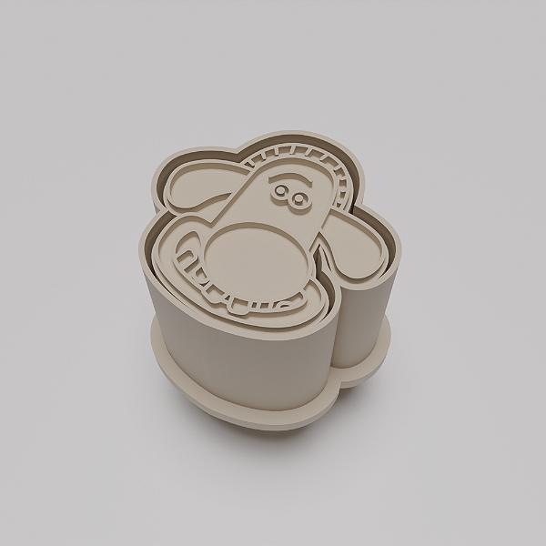 Ejetor e modelador de docinhos/brigadeiro - Cachorro Bitzer Shaun Carneiro