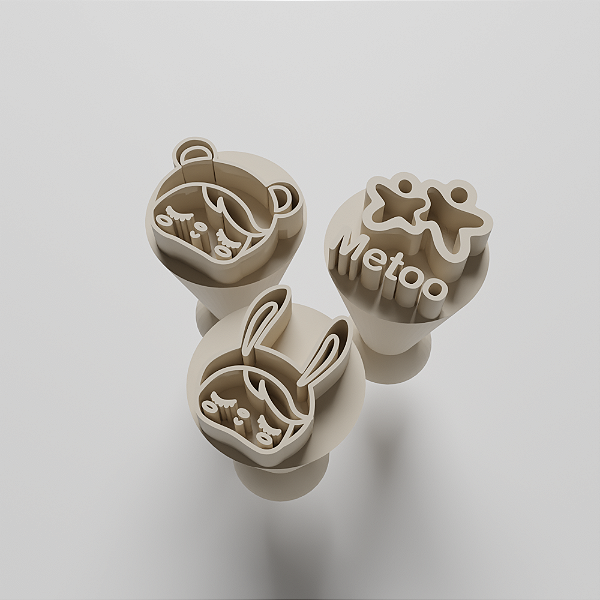 Kit 03 Carimbo para doces/brigadeiro - Metoo