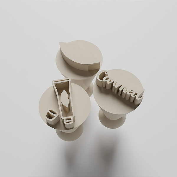 Kit 03 Carimbo para doces/brigadeiro - Carmed