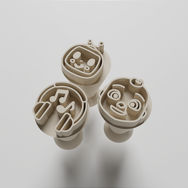 Kit 03 Carimbo para doces/brigadeiro - Cocomelon